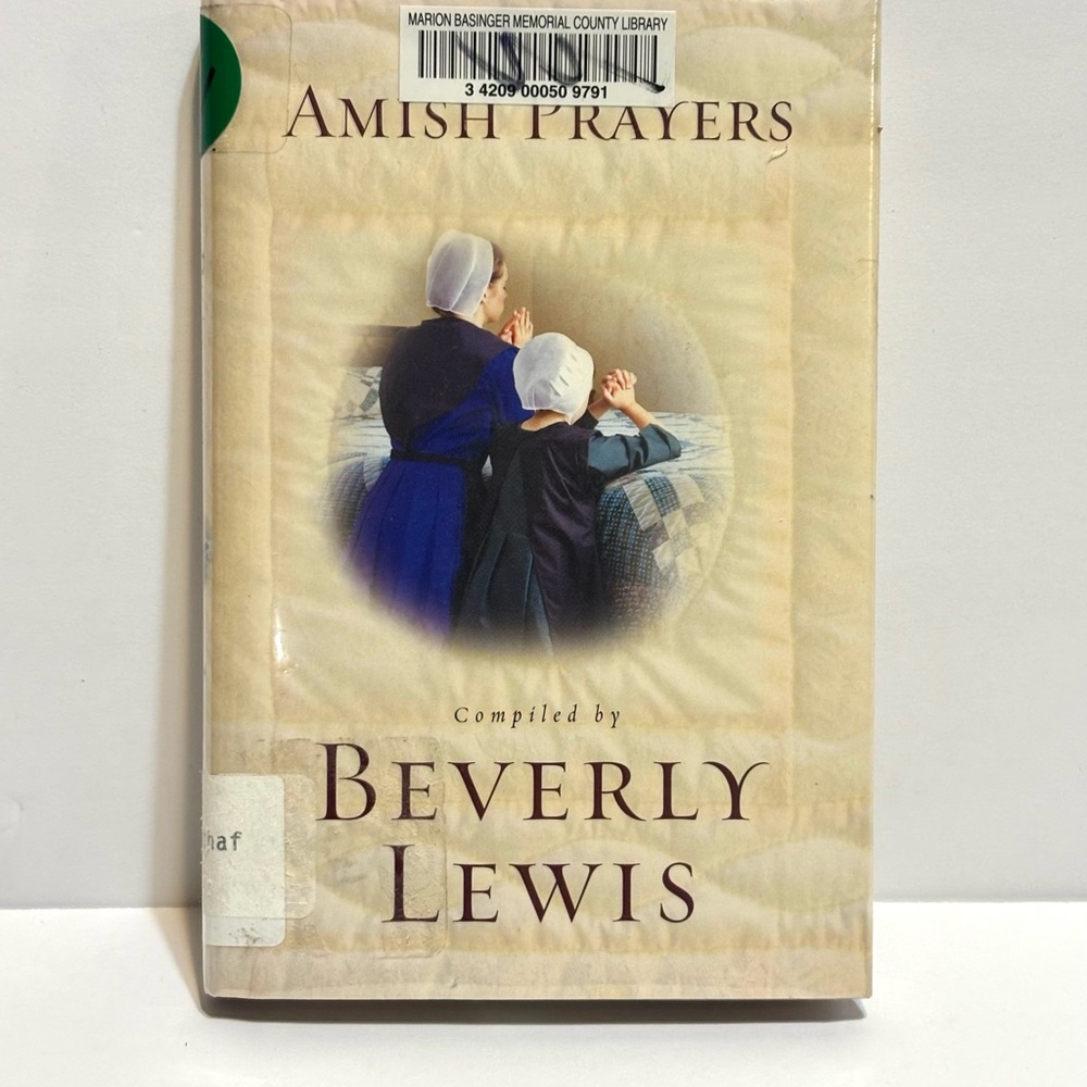 Beverly Lewis "Amish Prayers" Hardcover Book - Beige Cover